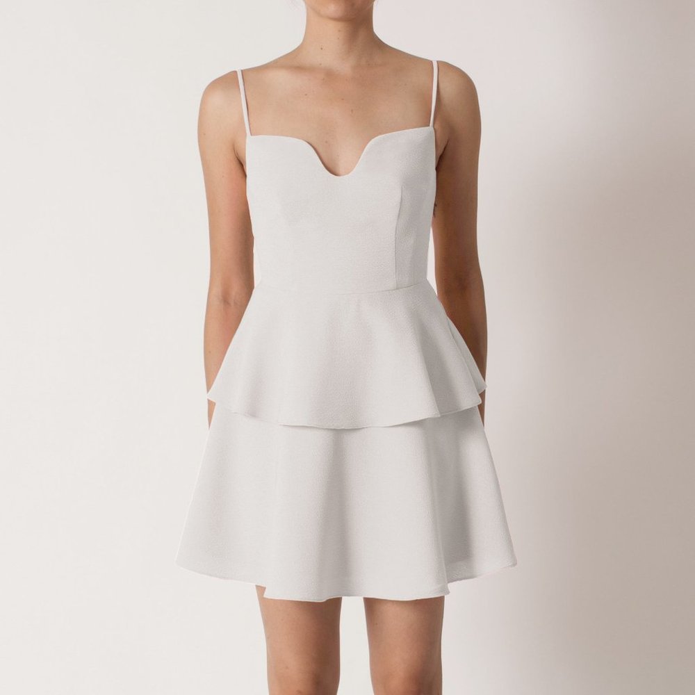 Black Halo belen pebbled dress 0